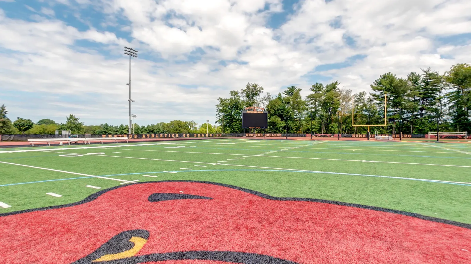 The turf and the surrounding track