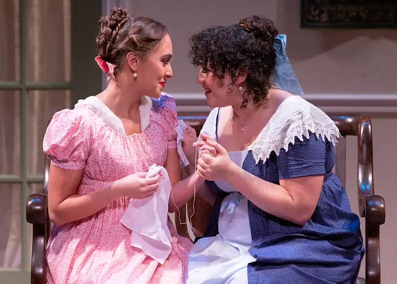Actors in period costume in a production at the Kaleidoscope