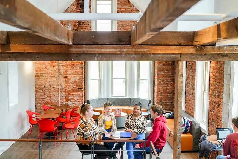 The Listening Room in Schellhase Commons set for a group