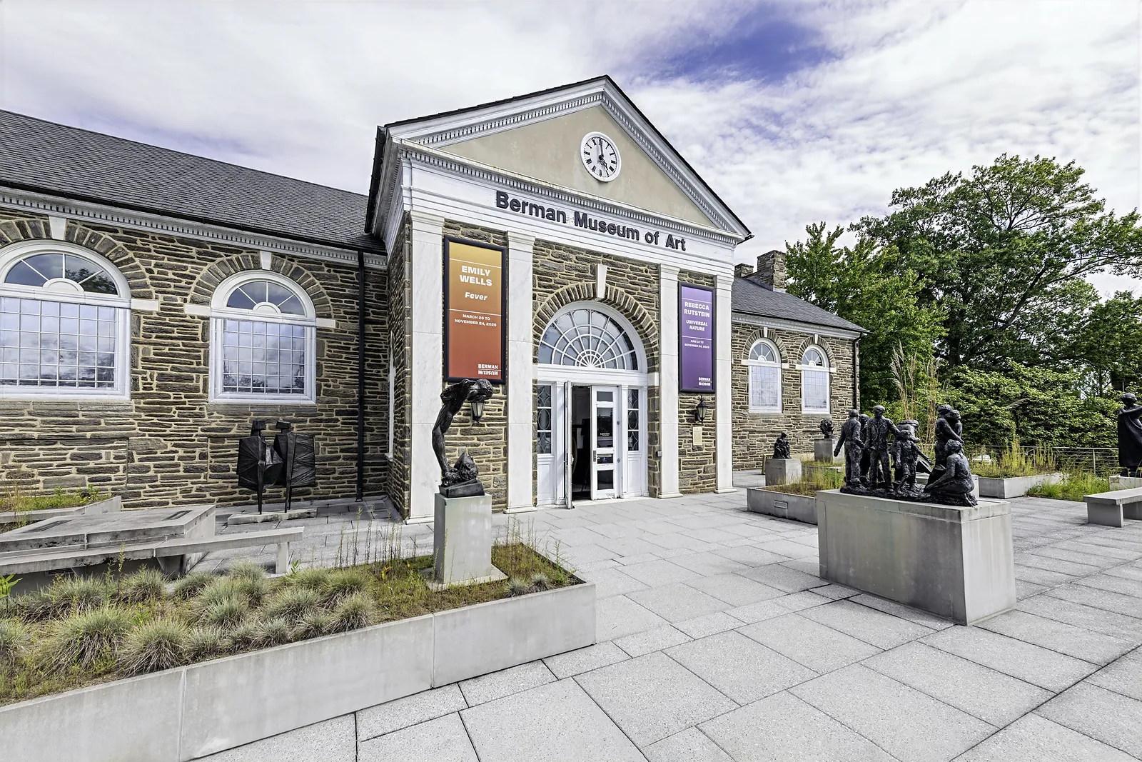 A gallery inside the Berman Museum of Art