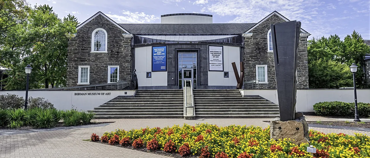 The Berman Museum of Art across its lawn